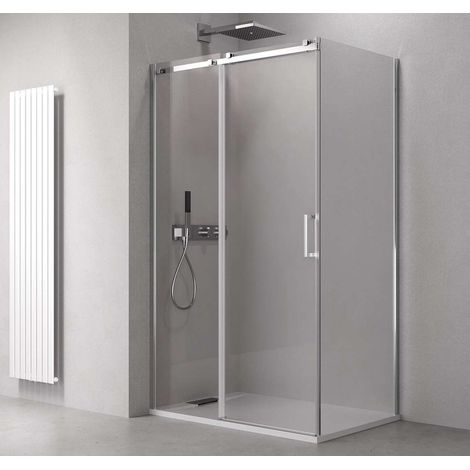 Polysan Thron - Duschkabine Square 100 x 80 cm, Antidrop, Klarglas/Chrom TL1080-5002 (1/5)