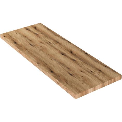 Mensola bagno porta lavabo da appoggio 120 cm color noce scuro - Metz - Mensola