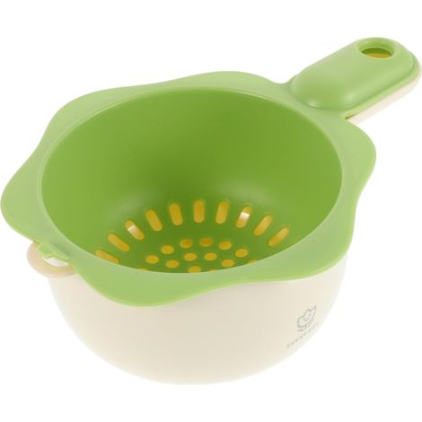 Attraktiver Abtropfkorb mit Griff, Obstkorb, Küchensieb, doppelwandiges Obstwaschgerät (1/5)