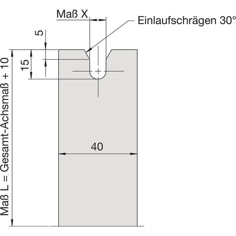 HAUTAU Gabelmitnehmer für Verriegelungsantrieb SM2, X=8,3 mm, Achsmaß 75 mm