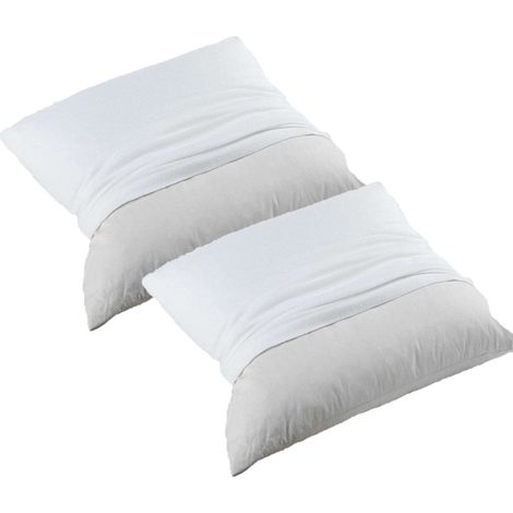 Lot de 2 - Protège oreiller - Molleton 100% coton