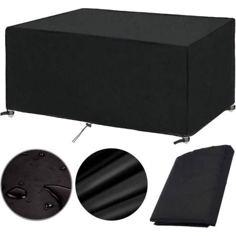 420D Garden Furniture Cover, 200x100x75cm Protective Cover, Waterproof, Windproof, UV and Cold Resistant Furniture Cover for Garden Furniture (1/4)