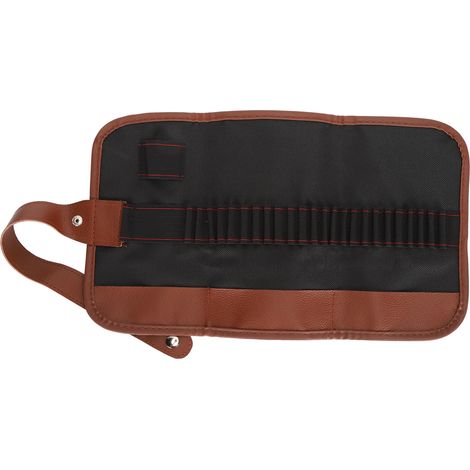 Trousse de Rangement 24 Compartiments pour Crayons et Pinceaux - Sac en Toile pour Fournitures Artistiques et Scolaires (1/5)