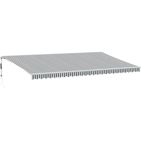Maison Exclusive - Tenda Retrattile Automatica LED Antracite e Bianco 600x350 cm