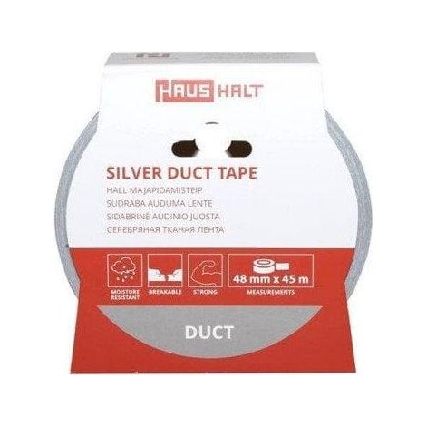 Cinta adhesiva smart duct tape plata 48 mm 45 m (1/2)