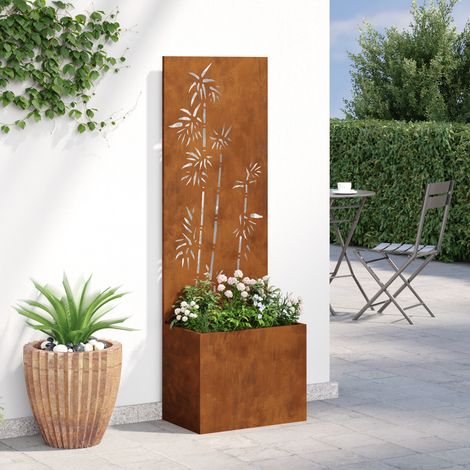Pantalla de Privacidad para Jardín Oxidado 50 x 32 x 150 cm vidaXL