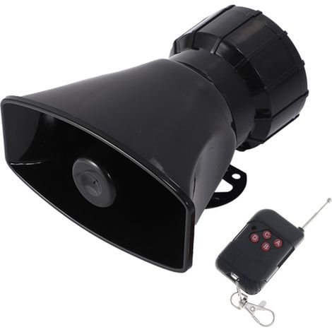 Klaxon De Voiture Sirène De Police, 7 Tons Sirène De Police Alarme Voiture, 12V 100W, Car Siren Vehicle Horn, Avec Une Télécommande, avec Télécommande, Pour Tous Les Véhicules 12V (1/5)