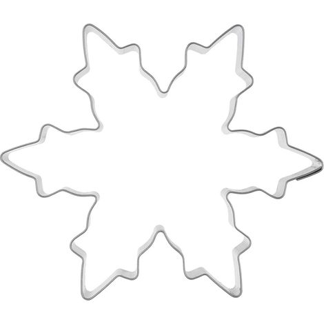 Schneeflocken-Ausstechform, Edelstahl, 10 cm