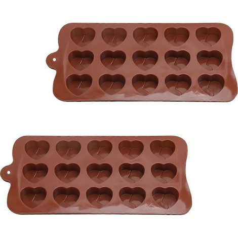 Moules à chocolat en silicone marron, lot de 6 (1/5)