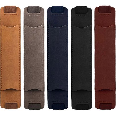 Lot de 5 étuis pour tablette, porte-crayons, étui à stylos avec élastique et pochette ajustable.-18.00X3.50X0.30CM