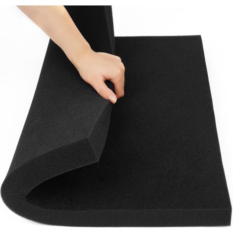 Tampons Filtrants en Mousse, 50 PPI Mousse Réutilisables Filtre, Mousses Filtre Aquarium, Lavable 47×47×4 cm Coupés n'importe Quelle Taille pour Filtre D'aquarium et Bassins (1/5)
