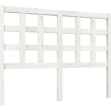 Cabecero accesorio para dormir mueble dormitorio 125,5 x 4 x 100 cm madera de pino blanco TDL0203927