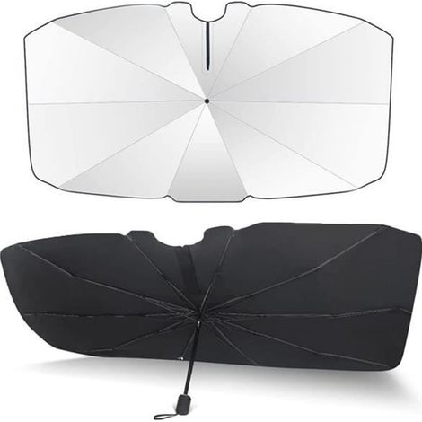 Pare-soleil de pare-brise - - 57 x 31 pouces - Rotation 360° - Pliable - Protection UV (1/4)