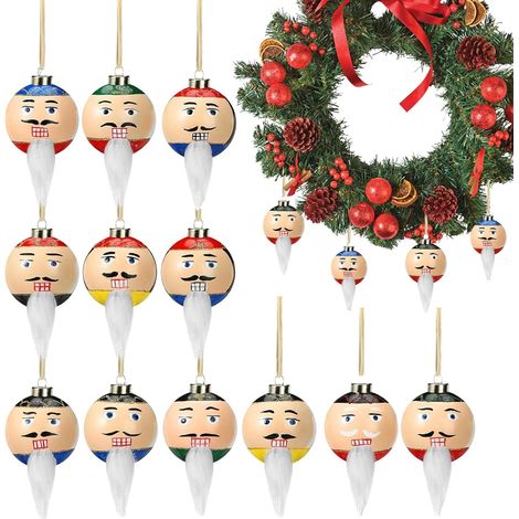 Boules De Noël Déco Maison en Verre avec Cordon 12 Pièces Décorations Pour Arbre De Noël Incassables Pour Halloween Mariage Anniversaire Fête Couronne Salon Salle À Manger (1/5)