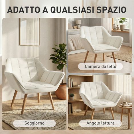 Fauteuil scandinave en bois massif et velours beige, 67x61.5x71 cm, pour salon ou bureau. (1/5)