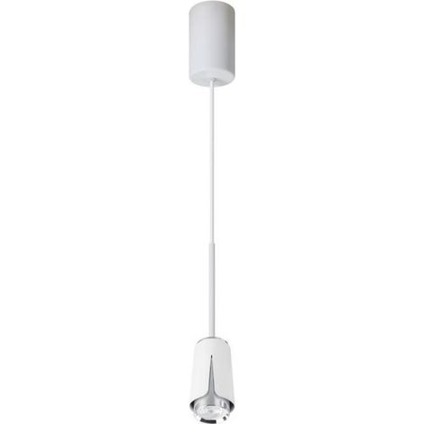 Suspension Fleur - GU10 - Plafond Couloir Salle À Manger - Aluminium Blanc Chrome - 1 Pièce (1/5)