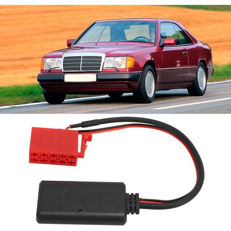 Autoradio mit CD-Player, AUX-Eingang und Bluetooth-Funkempfänger, kompatibel mit Mercedes-Benz W124 W140 W202 W210 R129 BE2210 BE1650 (Referenz: 7767)
