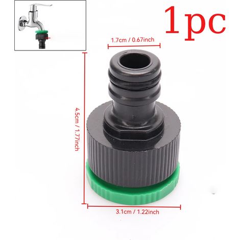 (B 1PC) Raccord rapide pour tuyau d'arrosage en plastique 4/7 mm - 8/11 mm, adaptateur d'irrigation, outils d'irrigation goutte à goutte (1/5)