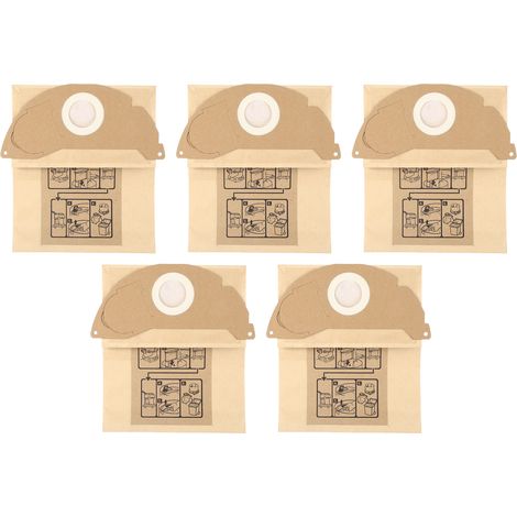 5er-Pack Staubbeutel für Staubsauger WD2250, A2004, A2054 und MV2 – Zubehör zur Abfallentsorgung und -organisation