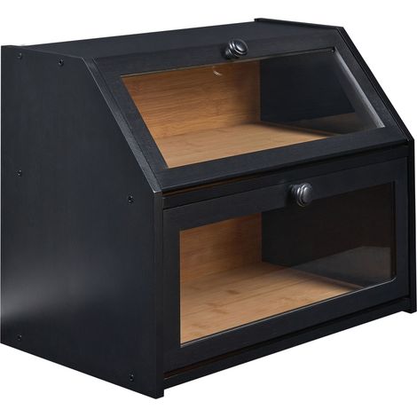 Brotkasten CROUTE Bambus Schwarz