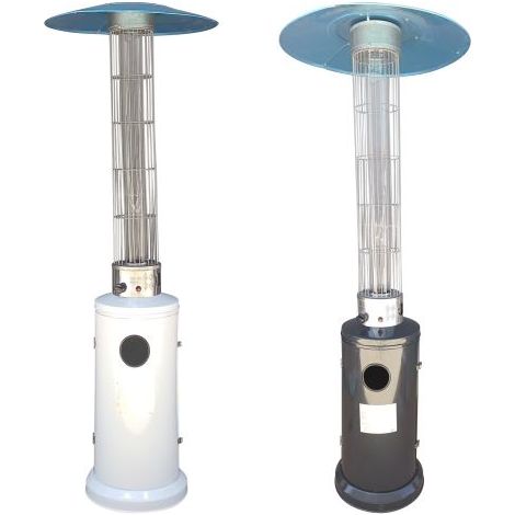 STUFA AEREA CILINDRICA 12,5 Kw - verniciata grigia antracite