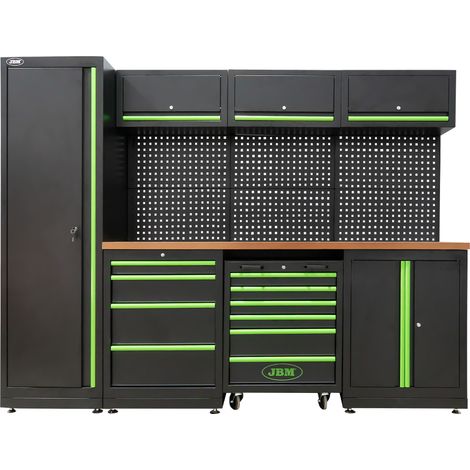 JBM54327 Conjunto de muebles modulares para taller (18 piezas) (1/4)