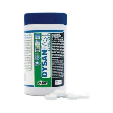 MINIPASTILLES DE CHLORE ACTIF DYSANFAST-CHLORE Contenance : 1 kg pastilles de 3,5 g