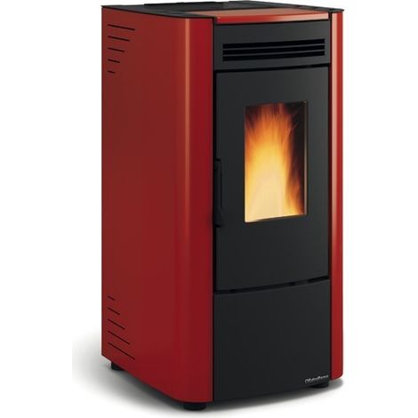 La Nordica Extraflame – Poêle à granulés 6,5 kW – Évacuation des fumées arrière Ø 80 mm – Capacité réservoir 15 kg – Dimensions 456x479xh.884 mm (1/4)