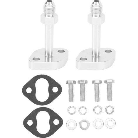 Bride de restriction d'alimentation en huile Turbo, boulons M6, Kit d'adaptateur de vidange de retour pour eau CT12 CT20 CT26 2 pièces (1/5)