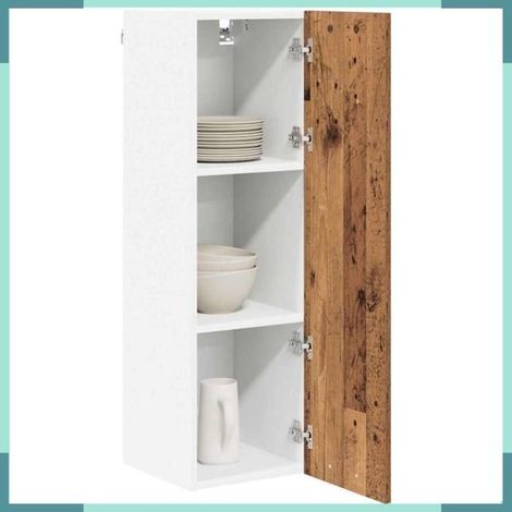 884336 Armoire suspendue avec stockage Bois ancien 30 x 31 x 100 cm (1/5)