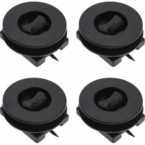 Support de tapis de voiture antidérapant avec verrouillage par rotation en plastique (lot de 4)