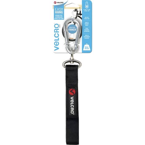 VELCRO® Cintura in velcro con fibbia extra forte (L x L) 610 mm x 25 mm Nero 1 pz.