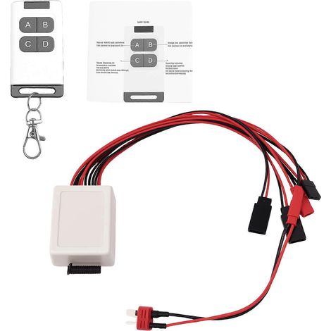 Récepteur de télécommande sans fil pour treuil de voiture RC 1:10 RC Crawler SCX10 D90 CC01 (1/5)