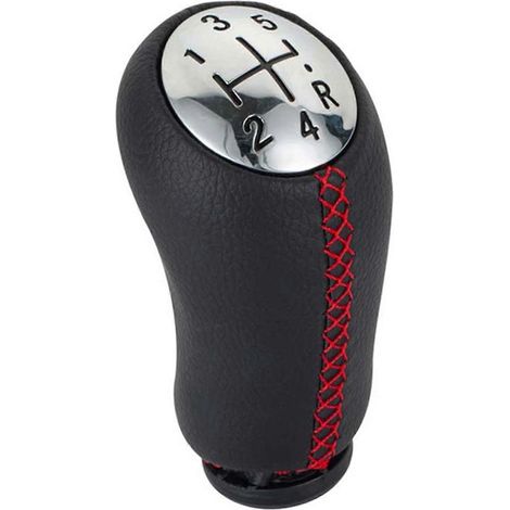 Pommeau de levier de vitesse manuel à 5 vitesses, pour Kangoo 2 2 Mk2 3 Mk3 Scenic 2 rouge (1/5)