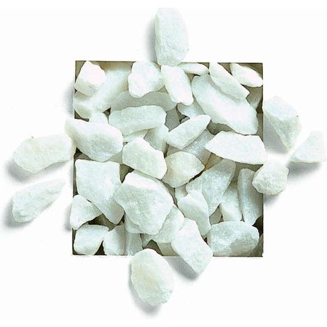 Granulato di Marmo Bianco Carrara 20 kg per Giardino e Decorazioni (1/5)