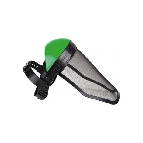 Protezione viso versione stabile regolabile in plastica perforata