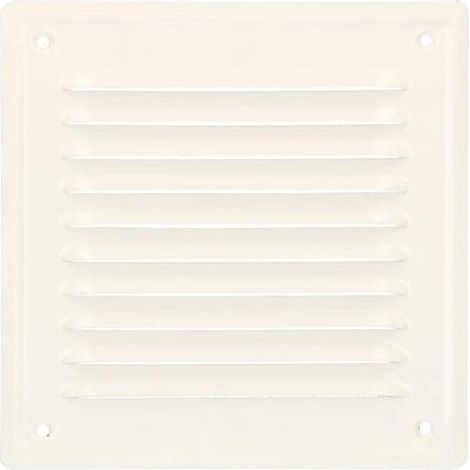 Kotarbau – Grille de ventilation 165 x 165 mm en acier galvanisé – Résistante à la corrosion – Moustiquaire anti-insectes – Pour intérieur et extérieur