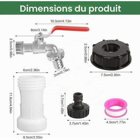 Hose Adaptor 1 Inch Male for Pumps (1/3)