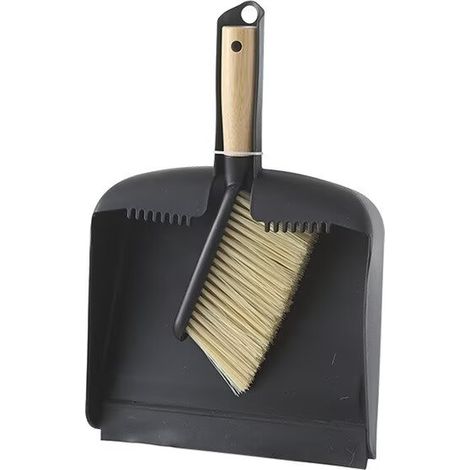 Ensemble Carré Pelle et Balayette, Petite Pelle Balayette , Petit Balai Ramasse Poussière,Noir,22.5X33.5CM (1/2)