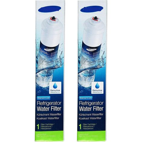 Confezione da 2 filtri esterni per l'acqua del frigorifero, per Samsung DA29-10105J, filtro esterno a cartuccia per l'acqua (1/5)