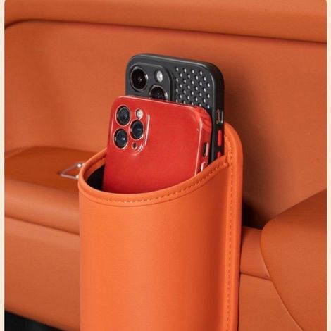 Porte-gobelet pour voiture, boîte de rangement pour porte auto/dossier de siège, gris, 2 pièces (1/4)
