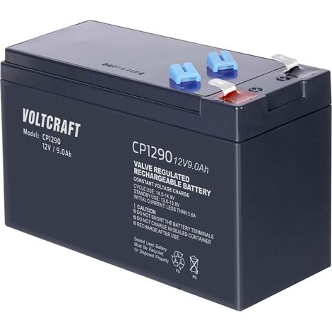 [NEUWERTIG] B-Ware VOLTCRAFT Bleiakku 12 V 9 Ah Blei-Vlies AGM B x H x T 151x100x65mm Flachstecker (1/2)