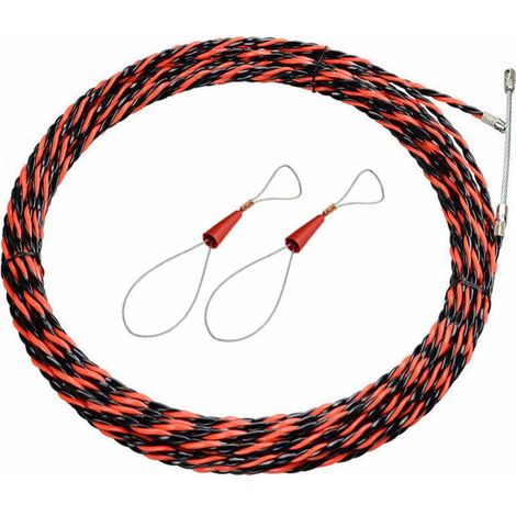Câble Tire-Fil Électrique 20m, Diamètre 6mm, Guidage Flexible en Acier Spiralé pour Installation et Tirage de Câbles (1/4)