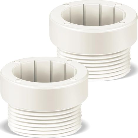 CCYKXA2 Adaptateur Pied Parasol de Piscine Stabilisateur Umbrella Stand Parts pour Insert de Parasols de Piscines de 1 3/4 Pouces Attache Tube (Blanc) (1/5)