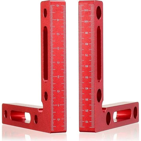 Pince D Angle - 90 Degres - Alliage D Aluminium - Pour Menuiserie Et Assemblage - Lot De 2 (1/5)