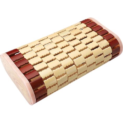 Coussin de sauna, appui-tête de sauna en bambou de 35 x 20 x 9,5 cm, coussin de sauna creux pour spa et sauna, accessoire de sauna respirant pour la décoration intérieure. (1/5)