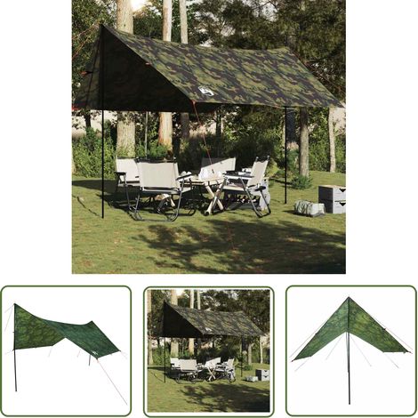 vidaXL Tarp Tarnmuster 462x306x211 cm Wasserdicht (1/5)