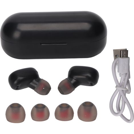 Cuffie wireless Bluetooth nere con traduttore linguistico, compatibili con 84 lingue e dotate di riduzione del rumore. (1/5)