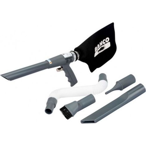 BAHCO - Aspirateur et pistolet à air comprimé avec têtes interchangeables