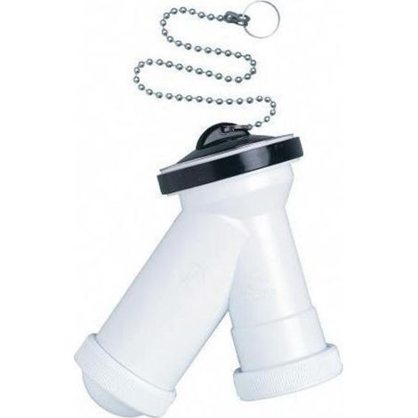 FPLUS sifon compacto c/v 1 1/2 40  i-22 , Sifón “y” compacto salida vertical con válvula lavabo, bidet